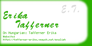 erika tafferner business card